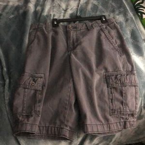 Grey Cargo Shorts